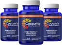 Cocoavia Memory+ Brain Supplement, 90 Day, 750 mg Cocoa Flavanols, Memory & Brain Booster, Veganistisch, Plant Based, Glutenvrij, 270 Capsules