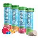 Nuun Vitaminen Elektrolyten Tabletten met Vitamine D, C, E, A, & B6, Foliumzuur, Magnesium & 4 Andere Essentiële Elektrolyten, Glutenvrij en Veganistisch, Gemengd Fruit, 4 verpakkingen (48 porties totaal)