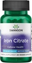 Swanson Iron Citrate 25 Milligrammen 60 Veg Capsules