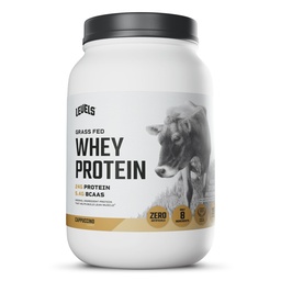 Niveaus Gras Fed Wei Proteïne Poeder, Geen Kunststoffen, 24G eiwit, Cappuccino, 2LB