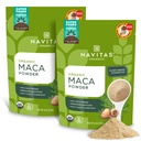 Navitas Organics Maca Powder, 16oz. (2-pack), 181 porties - Organic, Non-Gmo, Low Temp-Dried, Gluten-Free,Light Brown