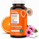 Een dosis Immuniteit quercetine met vitamine C en zink, vitamine D, 500 mg quercetine bromelaïne met Echinacea & B vitamines, Lung Immuun Support Supplement 7 in 1 Immunity Defense Booster (60 telling)
