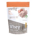 swiig Premium Daily Whey Protein Matrix Fraise 2,2 lb – 20g Protéine sans gluten sans OGM Pas de remplissage Aucun parfum artificiel amélioré avec des acides aminés pour la récupération musculaire Toutes les formules naturelles