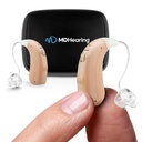 MDHearing VOLT OTC Hearing Aids voor senioren, Doctor-Ontworpen oplaadbaar, 2 Directionele Microfoons, 4 Audio-instellingen, Past met glazen, Deluxe Charger inbegrepen ...