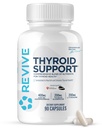 Revive MD Thyroid Ondersteuning Supplement voor mannen en vrouwen - Uitgebreide Blend van Nutriënten Ondersteunt gezonde schildklierfunctie met essentiële vitamine, mineralen en kruiden (90 capsules, 30 porties)