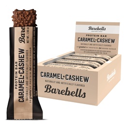 Barebells Proteïne Bars Caramel Cashew - 12 Telling, 20g Hoge Proteïne Treats - Chocolade Voeding Bar met 1g Totaal Suikers - On-The-Go Breakfast of Post-Workout Snack