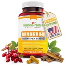 Kaibro Nutra Berberine Supplement 1000mg, Berberine HCL voor het immuunsysteem, glucose Support, Circulatory & Gastro-intestinale Gezondheid, Vegan & Glutenvrije, 120 capsules