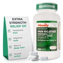 LABS TEMPORAIRE, INC. Soulagement de la céphalée par extra force en temps opportun - Acétaminophène avec aspirine et caféine (300 capsules) - Céphalées, migraines et dos et douleurs musculaires - Extra force - Fabriqué aux États-Unis