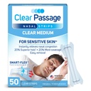 Nasale Strips Medium, Clear, 50 ct 