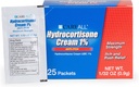 CareAll Hydrocortison Cream 1% (25 Pack), 0,9gr Foil Packet. Maximale sterkte Formulatie, Anti-Itch Rash huidcrème verlicht jeuk, eczeem, Insect Bites, Poison Ivy en psoriasis