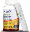 Equate Daily Fiber Gummies Dieetsupplement, 5g, Plant Based, 72 Telling, 7 Dag pil Organizer inbegrepen - 1 Pack