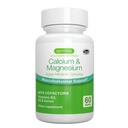 Igennus Algenus Calcium & Magnesium Supplement, Plant Based, High Absorptie, K2 & D3, Non-GMO Red Algen Mineral Complex for Bone & Teeth Support, for Women and Men, with Boron, Vegan, 60 Tablets