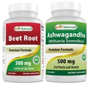 Beetwortelpoeder 500 Mg & Ashwagandha Extract 500 Mg