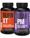 Jacked Factory Burn XT Thermogenic Fat Burner & Lean PM Nighttime gewichtsverlies Supplement voor mannen & vrouwen 120 Veggie Diet Pillen