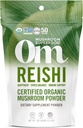 OM MUSHROOM SUPERFOOD Reishi Biologische Paddestoelenpoeder, 3,5 ounce, 50 porties, Adaptogeen, Stress & Immuun Ondersteuning, Superfood Paddestoelensupplement