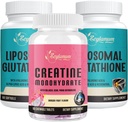 Liposomal Glutathion 2 Pack & Creatine Monohydraat 1 Pack
