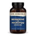 Dr. Mercola Berberine et MircoPQQ Advanced - Offre Mitochondrial, Mitochondrial, Cerveau & Immune Support - sans OGM, sans gluten et sans soja - 90 capsules (90 portions)