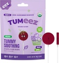 Tumeez Organic Lollipops for Upsset Momach Relief, Variety Pack Perfect voor indigestie, brandend maagzuur en meer terwijl het proeven van grote, druiven en appelsmaken, 28 Tellen