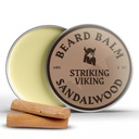 Opvallende Viking Baard Balsem voor mannen - Vertrek in Baard Conditioner - Styling Balsem gemaakt met natuurlijk Afgeleide Baard Butter, Argan & Jojoba Oils (2 Ounce (Pack of 1), Sandalwood)
