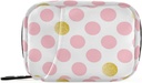 Roze Golden Polka Dots pil Box 7 dagen pil Case Bag Travel pil Organizer Bag met rits draagbare Wekelijkse Case Compacte grootte voor vitamine supplement houder