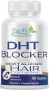 Supplément revitalisant de croissance des cheveux (90 capsules) de la nature PACIFIQUE soutient la croissance des cheveux sains chez les hommes et les femmes - non-OGM, sans gluten
