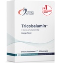 Designs for Health B12 Tricobalamine Lozenges - 3000mcg Triple B12 Quick Solution Tablets with Methylcobalamine, Adenosylcobalamine + Hydroxocobalamine - Natural Orange Flavor (60 Lozen)