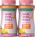 Bounty Biotin et collagène de la nature, Gommies aromatisées aux agrumes, 80 Ct (2 Pack)