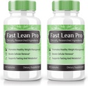 rize labs - Fast Lean Pro Dietary Supplement, Advanced Formula Capsules voor extra sterkte, niet GGO, bevordert gezond gewicht management (120 capsules) (Officieel pakket van 2)