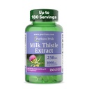 Puritan's Pride Milk Thistle 4:1 Extract 1000 mg (Silymarin) - 180 Softgels