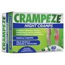 Crampeze Nacht Krampen Natuurlijke verlichting van spierkrampen, spams en moe benen 60 capsules