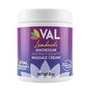 VAL Magnesium Aromatherapie Massage Cream 8oz Zechstein Magnesium + MSM + Organische Oliën Fast Absorbing 