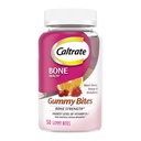 Caltrate Gummy Bites 500 mg Calcium en Vitamine D Supplement, Zwarte Kers, Aardbei, Oranje - 50 Tellen