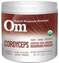 Om Biologische Paddestoelen Superfood Poeder, Cordyceps, 100 Servings, Energie en Duurzaamheid Ondersteuning Supplement, 7,05 Ounce (Pack of 1)