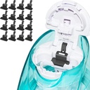 FireAnt Siliconen Saline Pods Refills Accessoires Compatibel met Nasal Care, 16 Pack Herbruikbare Siliconen Zout Pads Refills Vervangingen, Gemakkelijke bediening (zwart 16 Packs)