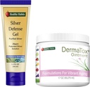 Gezonde Habits Skincare Bundle - 1.7oz DermaTox Zalf en 1.5 oz Silver Defense Gel - Alle natuurlijke, alle doeleinden, veilige en effectieve huid voeding