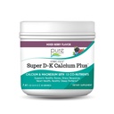 Ionic Fizz Super D-K Calcium Plus door Pure Essence - met extra magnesium, vitamine D3, vitamine K2 voor sterke botten en stress ondersteuning - gemengde bes - 7.41oz