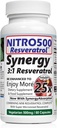 Nitro Synergy Resveratrol (Nitro500) met maximaal 25x Oplosbaarheid - 60 Vegetarische Capsules - 30 porties - 500 mg per portie