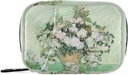 Rozen Van Gogh Pill Box 7 dagen pil Case Bag Travel Pill Organizer Bag met rits Draagbare Wekelijkse Case Compacte grootte voor vitamine supplement houder