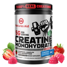 Natures Aid Creatine Monohydraat Gummies (5g) 