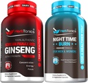 Korean Red Panax Ginseng 1500mg - High Potency Ginseng for Energy, Performance & Immune Support for Men & Women - Night Time Weight Supplement with Melatonine to Support Slaap & Metabolisme
