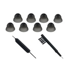 Hoorhulp oor Domes Schoonmaakgereedschap Hoorhulp Sluit Domes voor Resound Sure Fit Style RIC RITE en Open BTE Hoorversterker met borstel Cleaner(S Maat 8PCS)
