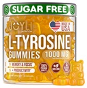 Joyli L Tyrosine Gummies 1000MG - L-tyrosinesupplement voor kinderen en volwassenen - Kalm & Focus Gummies for Brain, Memory, Mood, and Energy - 500mg L- Tyrosine Powder per Gummy - Vegan, Glutenvrij