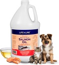 Ligne de vie Huile de saumon sauvage d'Alaska pour les chiens et les chats