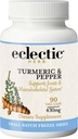 Eclectic Institute Raw Fresh Freeze-Dried Non-GMO Kurkuma en Pepper 90 CT (430 mg)
