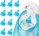 Silicone Saltwater Pods Recharges Accessoires Compatible avec Navage Nasal Care - Sauvegardez les saltwater Pods pour un fonctionnement facile (10 Pack-Blue)