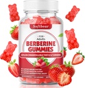 softbear Berberine met Ceylon Cinnamon Gummies Biologische Berberine HCL 1500mg voor Metabolisme Immune Health Suikervrije Berberine Supplementen Aardbei Flavored 60 Tellen