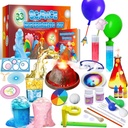 UNGLINGA 33 Experimenten Science Kit voor kinderen, Wetenschap Project STEM Speelgoed Gifts voor jongens Meisjes Learning Educational Chemistry Set, Vulkaan Erupting, Scientis Kit