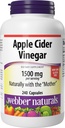 Webber Naturals Apple Cider Vinegar Capsules met de moeder, 1500 mg per portie, hoge potentie, 240 capsules, natuurlijke spijsvertering ondersteuning, suiker, zuivel en glutenvrij