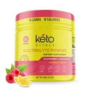 Keto Vitals Electrolytes Powder - Sugar Free Keto Electrolytes Powder with Kalium, Magnesium, Natrium, & Calcium - No Sugar Electrolyte Drink Mix & Hydration Powder, 60 Serves, Raspberry Limonade