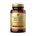 Solgar Biotin 1000 mcg - 100 plantaardige capsules - Ondersteunt gezonde huid, nagels en haren - Niet-GMO, Veganistisch, Glutenvrij, Zuivelvrij, Kosjer - 100 porties